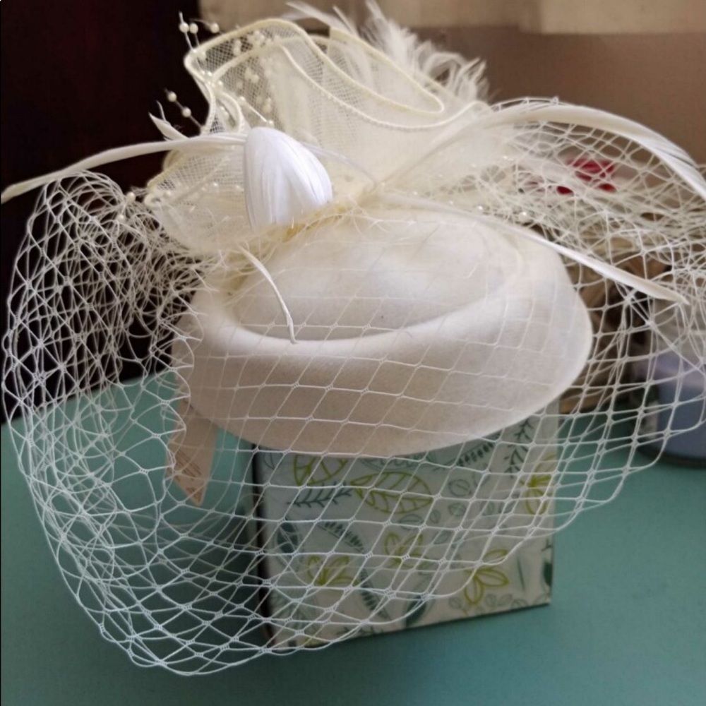 Cute hat with clip on NWT